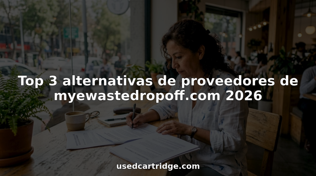 Una mujer analiza distintas propuestas para el reciclaje de residuos electrónicos.