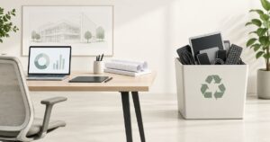 Business electronics recycling for architecture firms