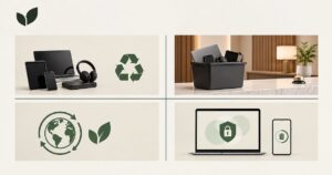 Business electronics recycling for hotels