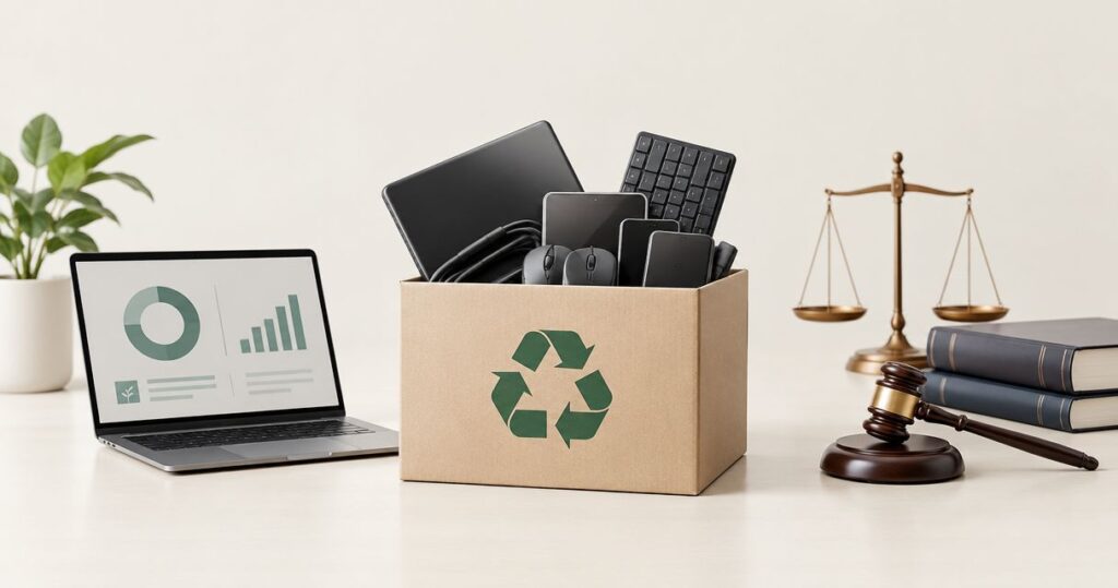 Business electronics recycling for law firms